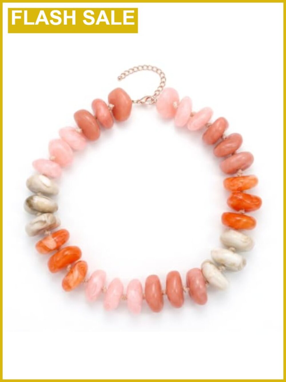 Chunky Acrylic Beaded Necklace for Women Bohemian Jewelry Gift